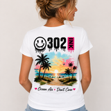 Ocean Air, Don't Care | 302 Ink Beach Tee