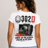 Static on the Screen, Color in My Soul | 302 Ink Retro Tee