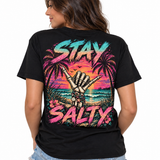 Stay Salty Skeleton Shaka Tee - Short & Long Sleeve