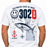 Saltwater State of Mind 302 Delaware Fishing Tee