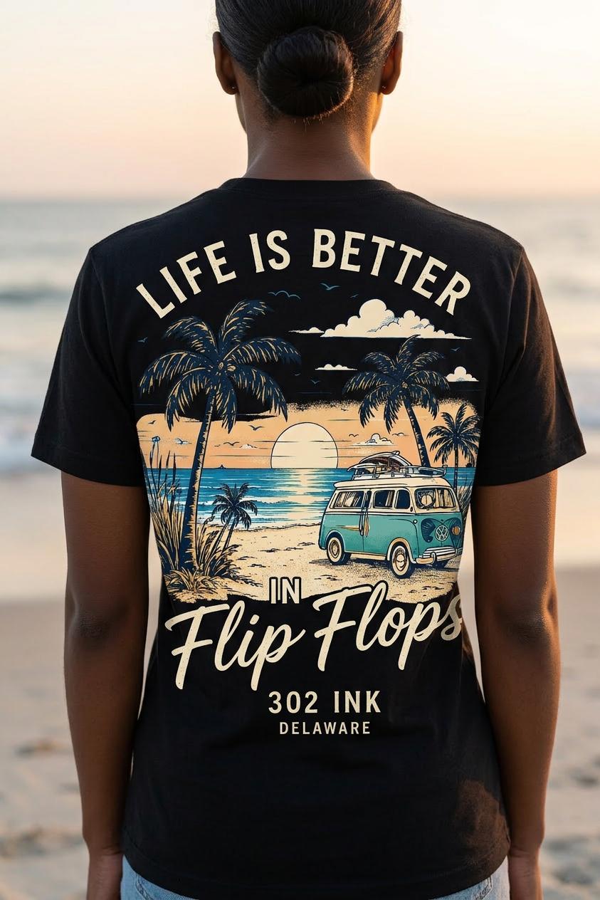 Life is Better in Flip Flops Beach Tee