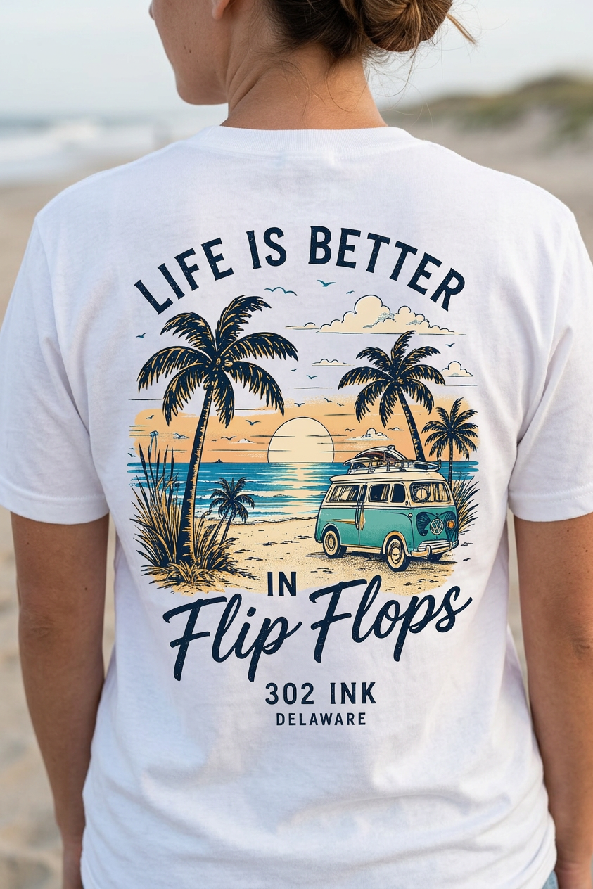 Life is Better in Flip Flops Beach Tee