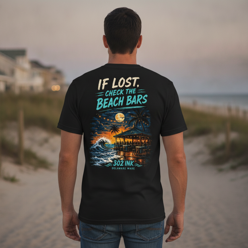 Men's If Lost, Check the Beach Bars T-Shirt