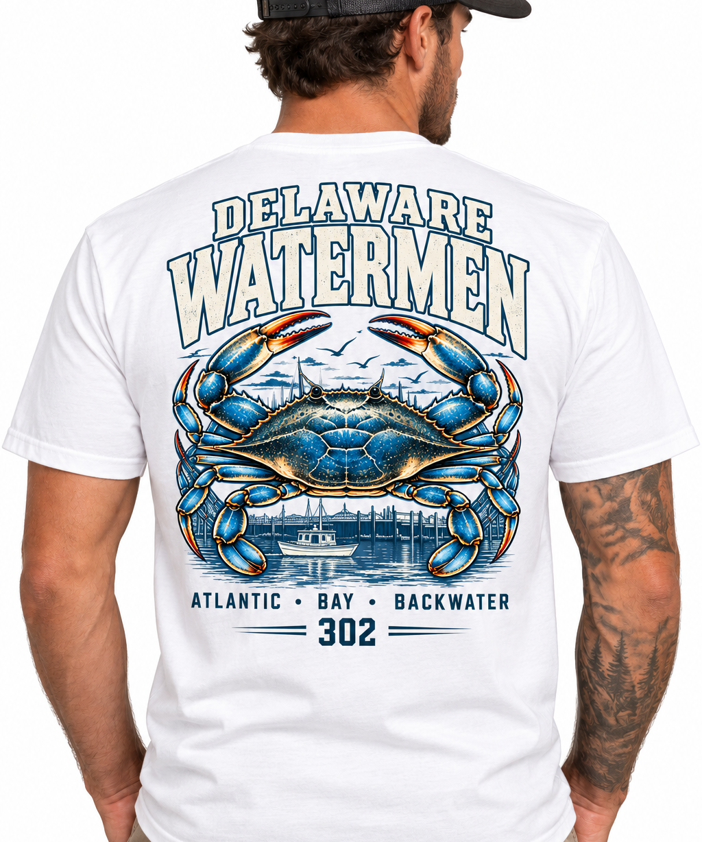 Delaware Watermen 302 Blue Crab Tee