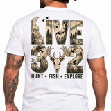 Live 302 – Hunt • Fish • Explore - Short & Long Sleeve