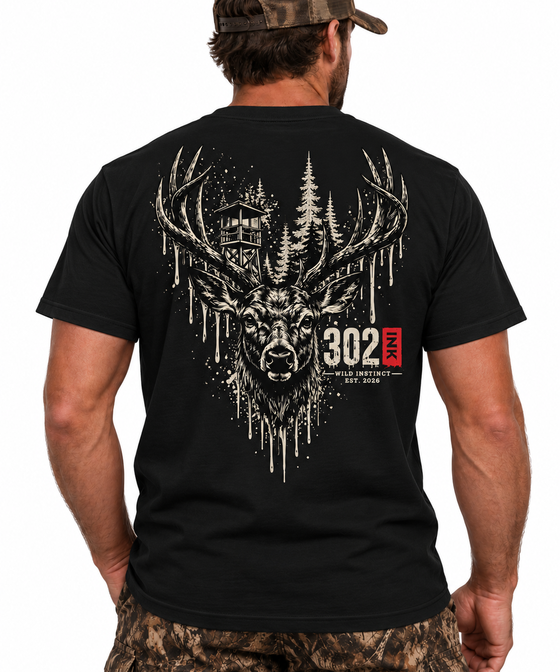302 Wild Instinct Whitetail Tee