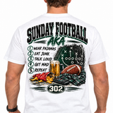 Sunday Football Survival Guide – 302 Edition Tee - Short & Long Sleeve