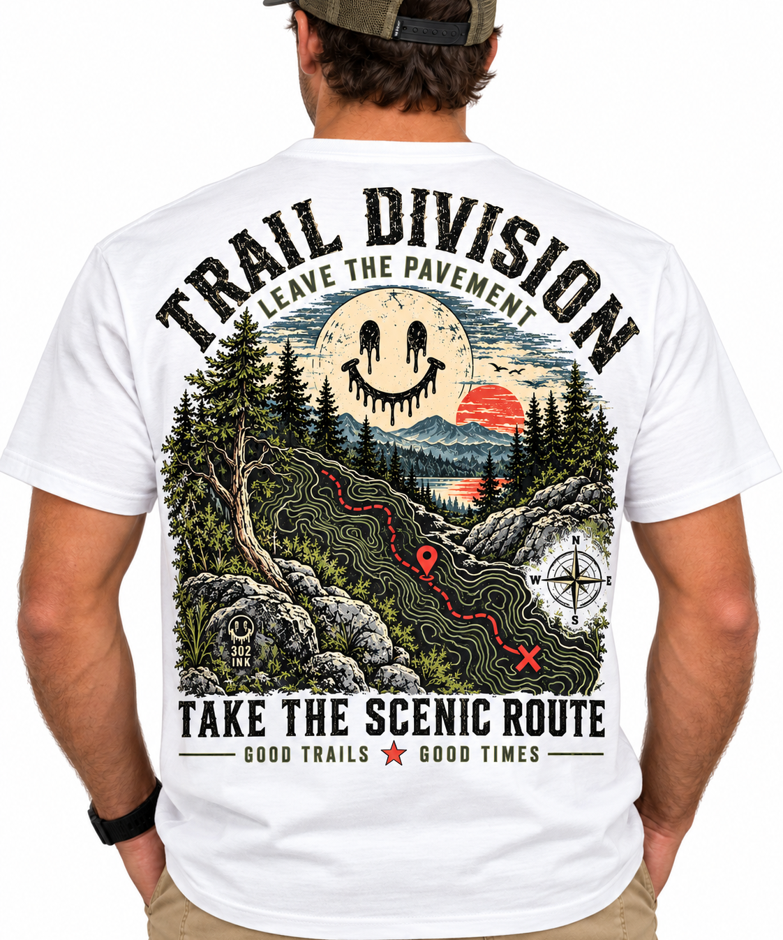 Trail Division – Take the Scenic Route Tee - Short & Long Sleeve