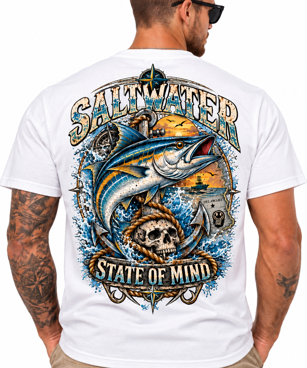 Saltwater State of Mind Tee - Short & Long Sleeve
