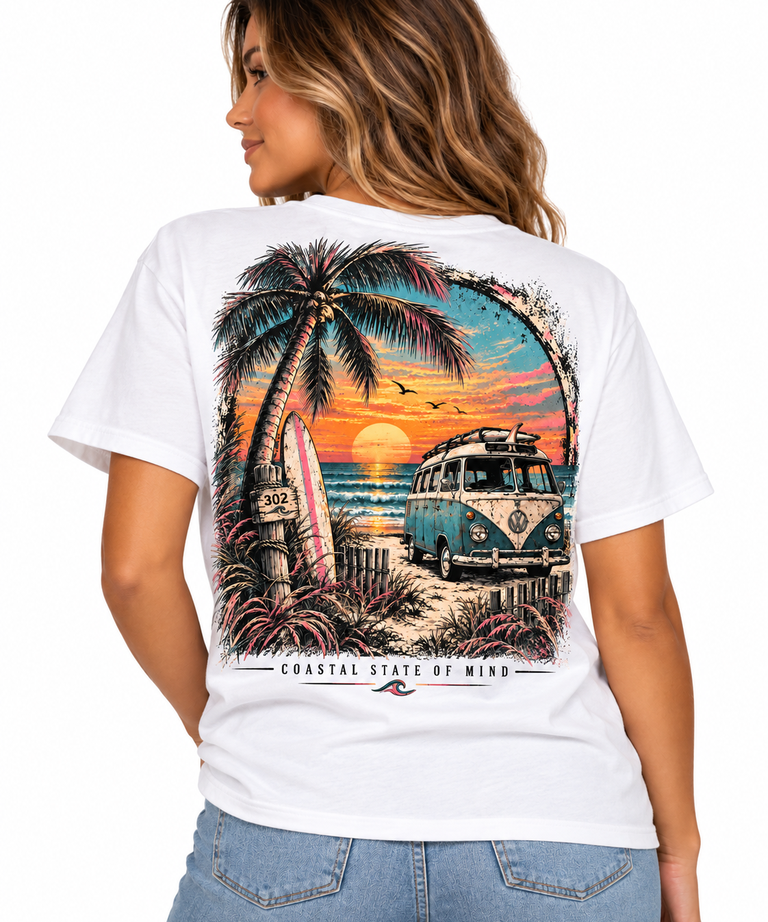 Coastal State of Mind – 302 Beach Tee - Short & Long Sleeve
