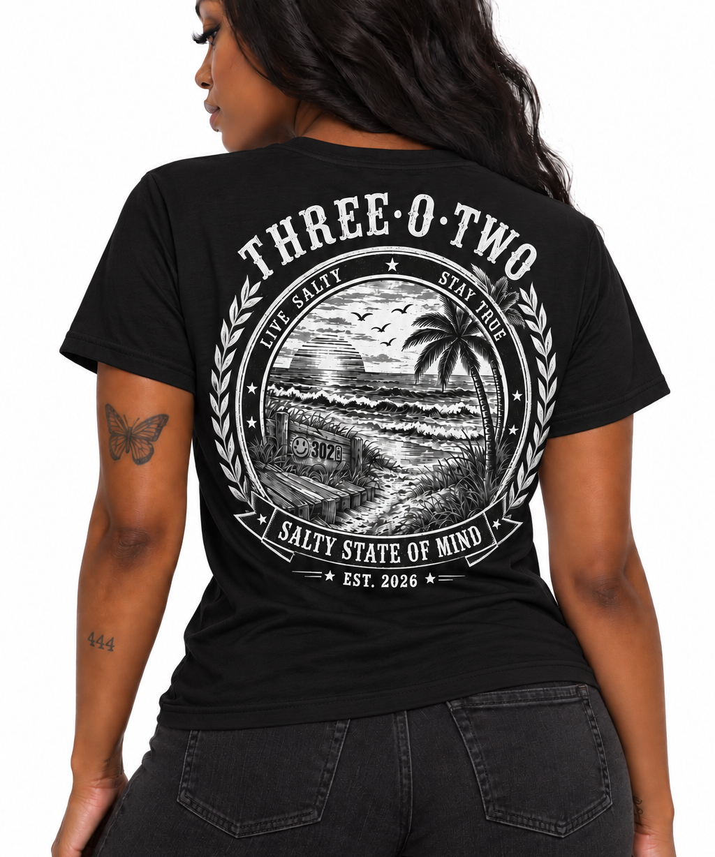 Salty State of Mind – Three O Two Coastal Tee - Short & Long Sleeve