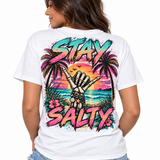 Stay Salty Skeleton Shaka Tee - Short & Long Sleeve