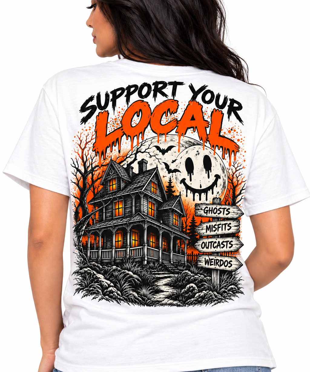 Support Your Local Weirdos Halloween - Short & Long Sleeve Tee