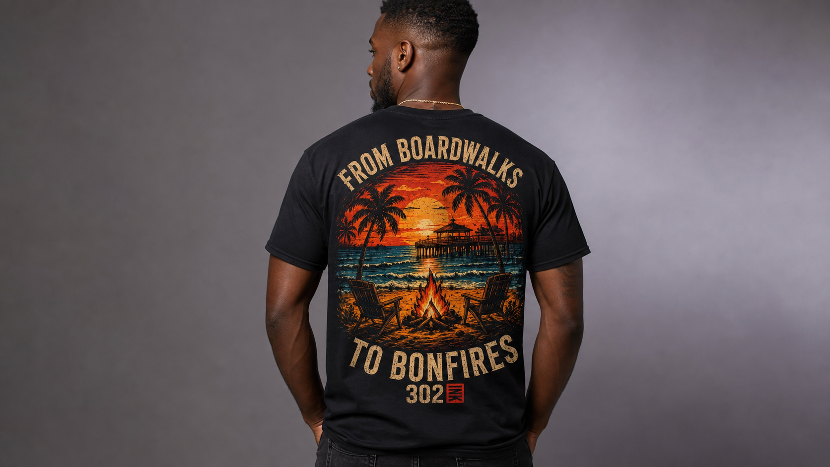 From Boardwalk to Bonfires Tee