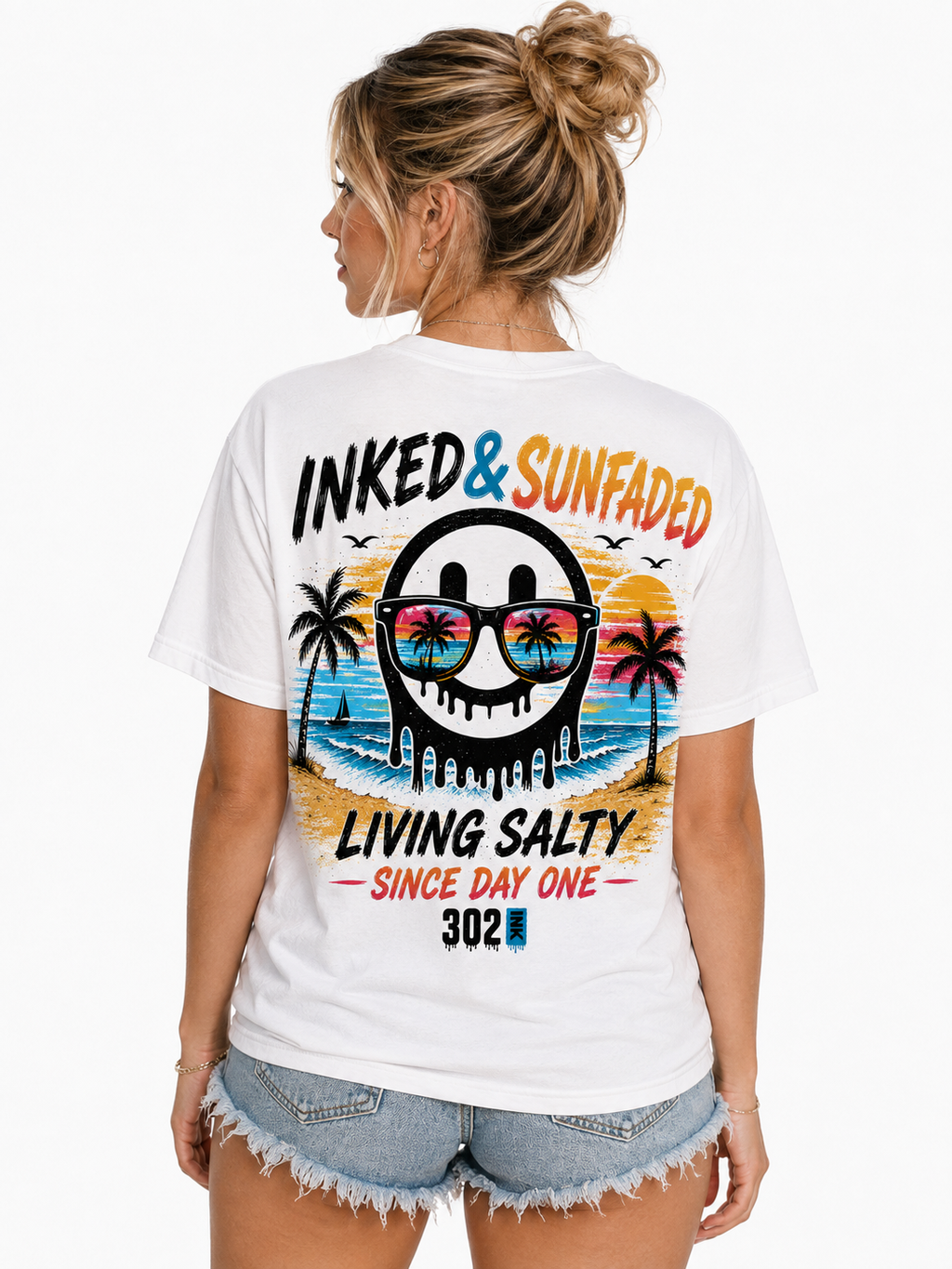 Inked & Sunfaded – Living Salty Tee