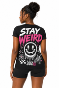 Stay Weird | 302 Ink Graffiti Smiley Graphic Tee