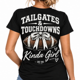 Tailgates & Touchdowns Kinda Girl Tee - Short & Long Sleeve