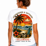 Sunburned & Tattooed | Delaware Sandy Toes Tee