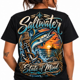 Saltwater State of Mind – Coastal Fishing Tee - Short & Long Sleeve