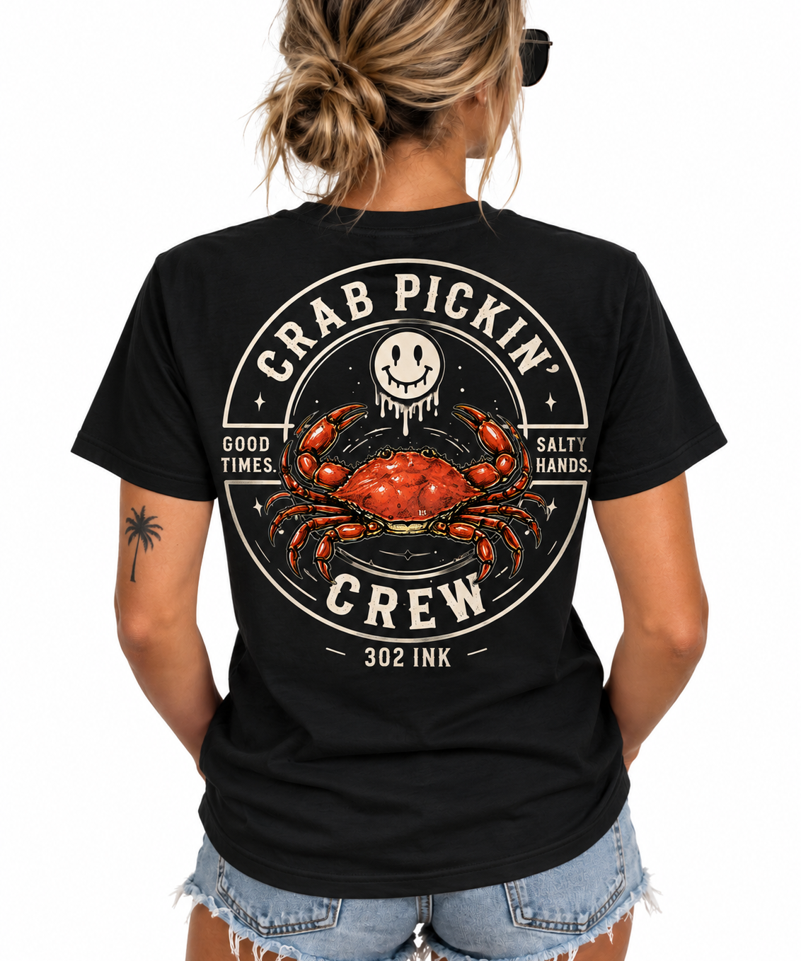 Good Times & Salty Hands Crab Pickin’ Tee