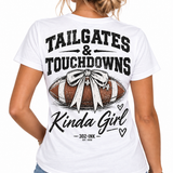 Tailgates & Touchdowns Kinda Girl Tee - Short & Long Sleeve