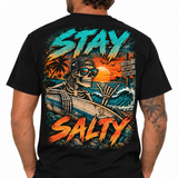 Stay Salty Skeleton Surfer Tee - Short & Long Sleeve
