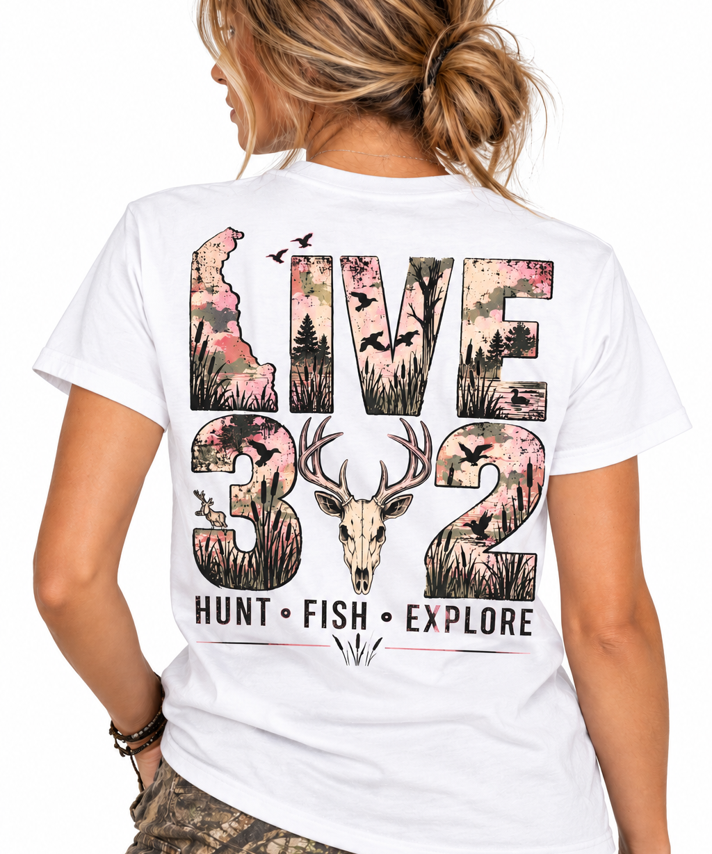 Live 302 – Hunt • Fish • Explore - Short & Long Sleeve