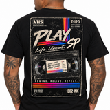 Play SP – Good Times Retro VHS Tee - Short & Long Sleeve