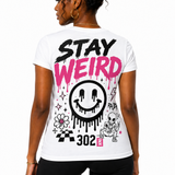 Stay Weird | 302 Ink Graffiti Smiley Graphic Tee