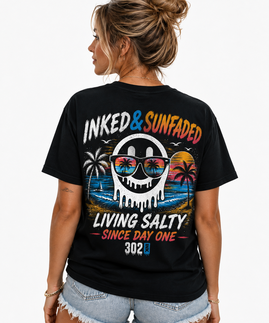 Inked & Sunfaded – Living Salty Tee