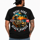 Work Hard. Beach Harder. | 302 Ink Coastal Tee