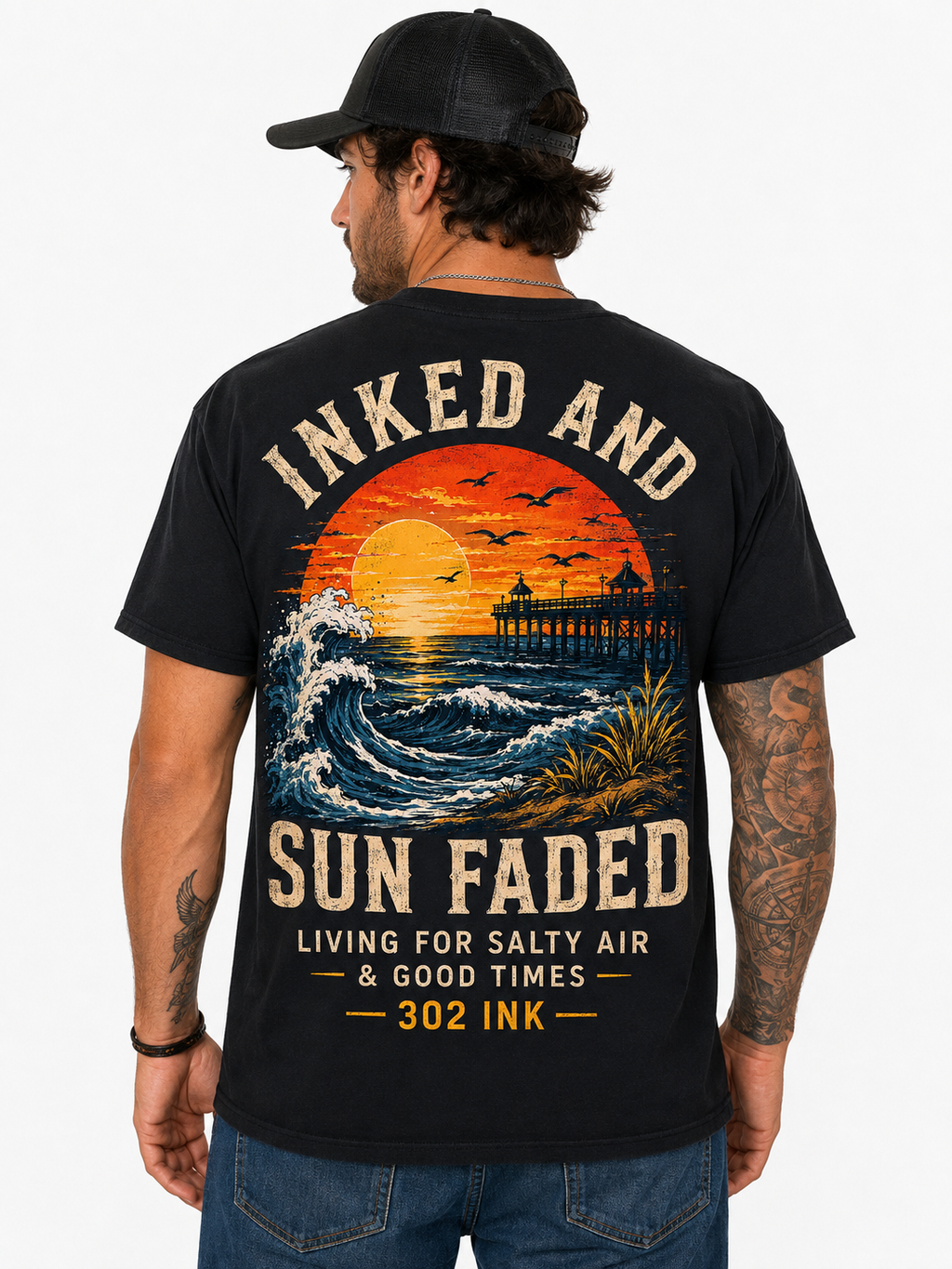Inked & Sun Faded – Salty Air Tee