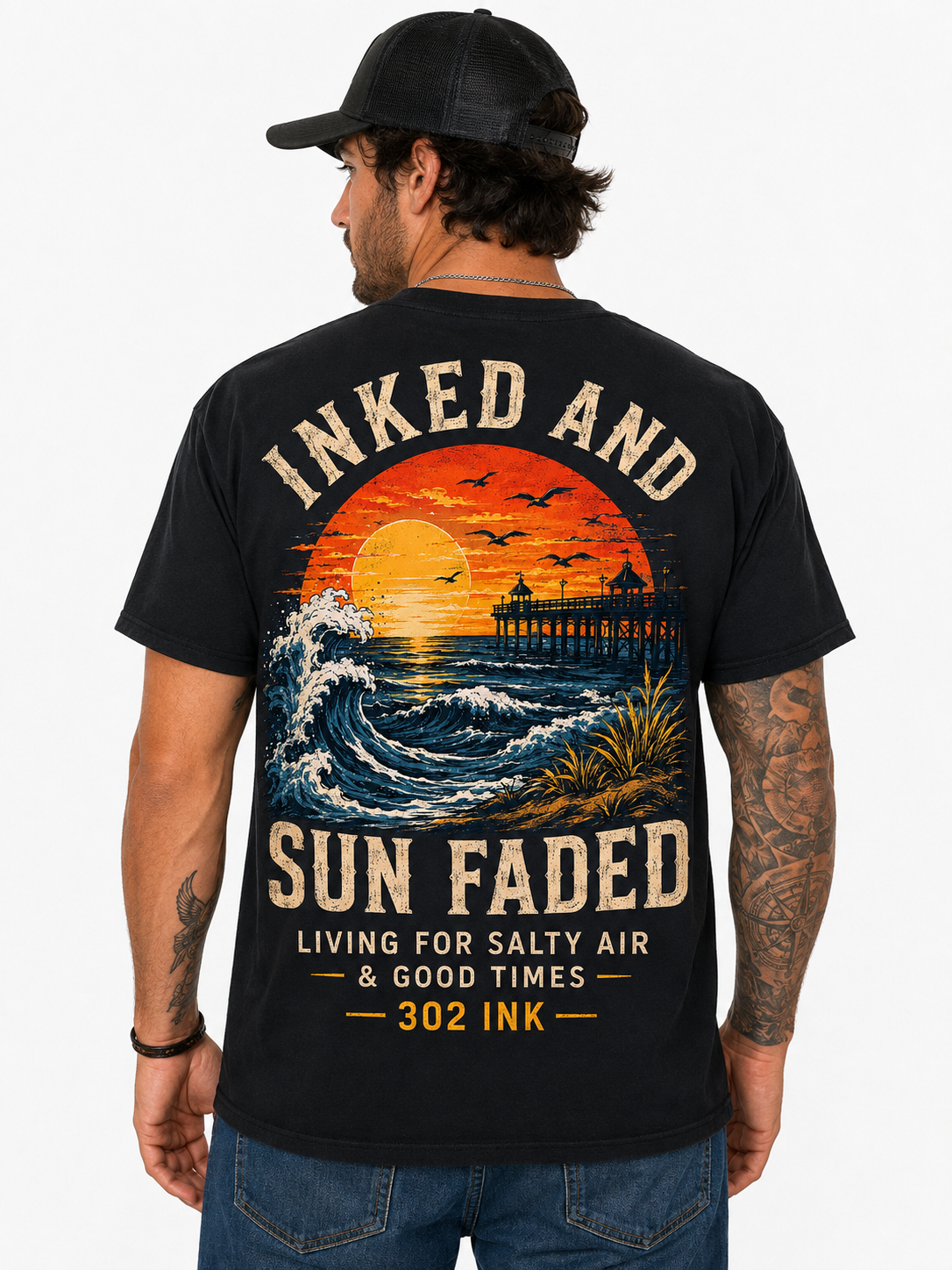Inked & Sun Faded – Salty Air Tee