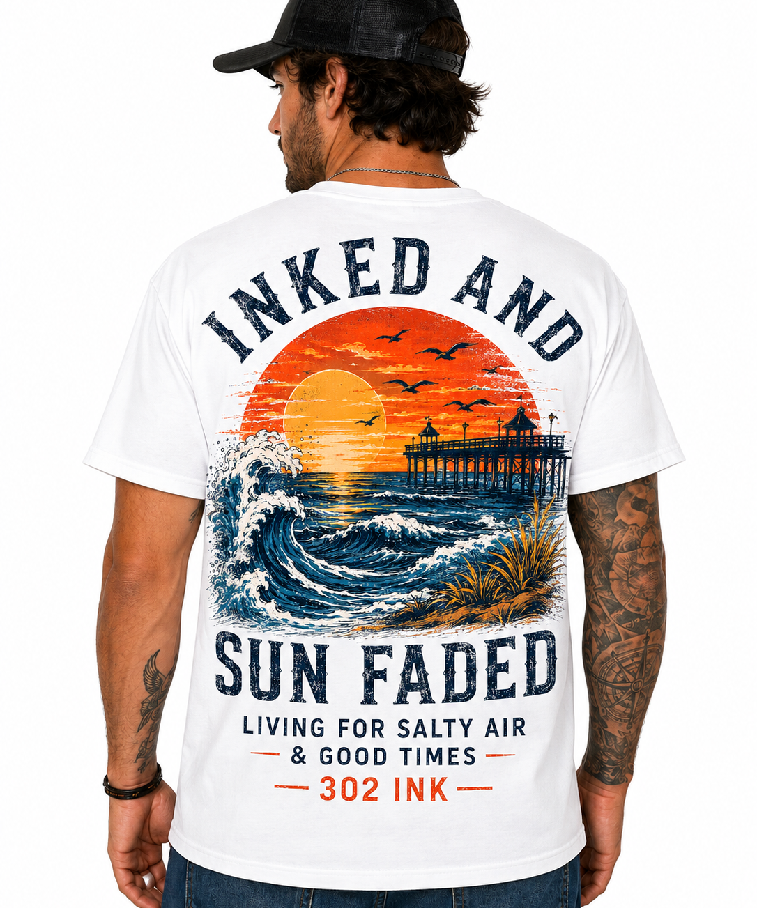 Inked & Sun Faded – Salty Air Tee