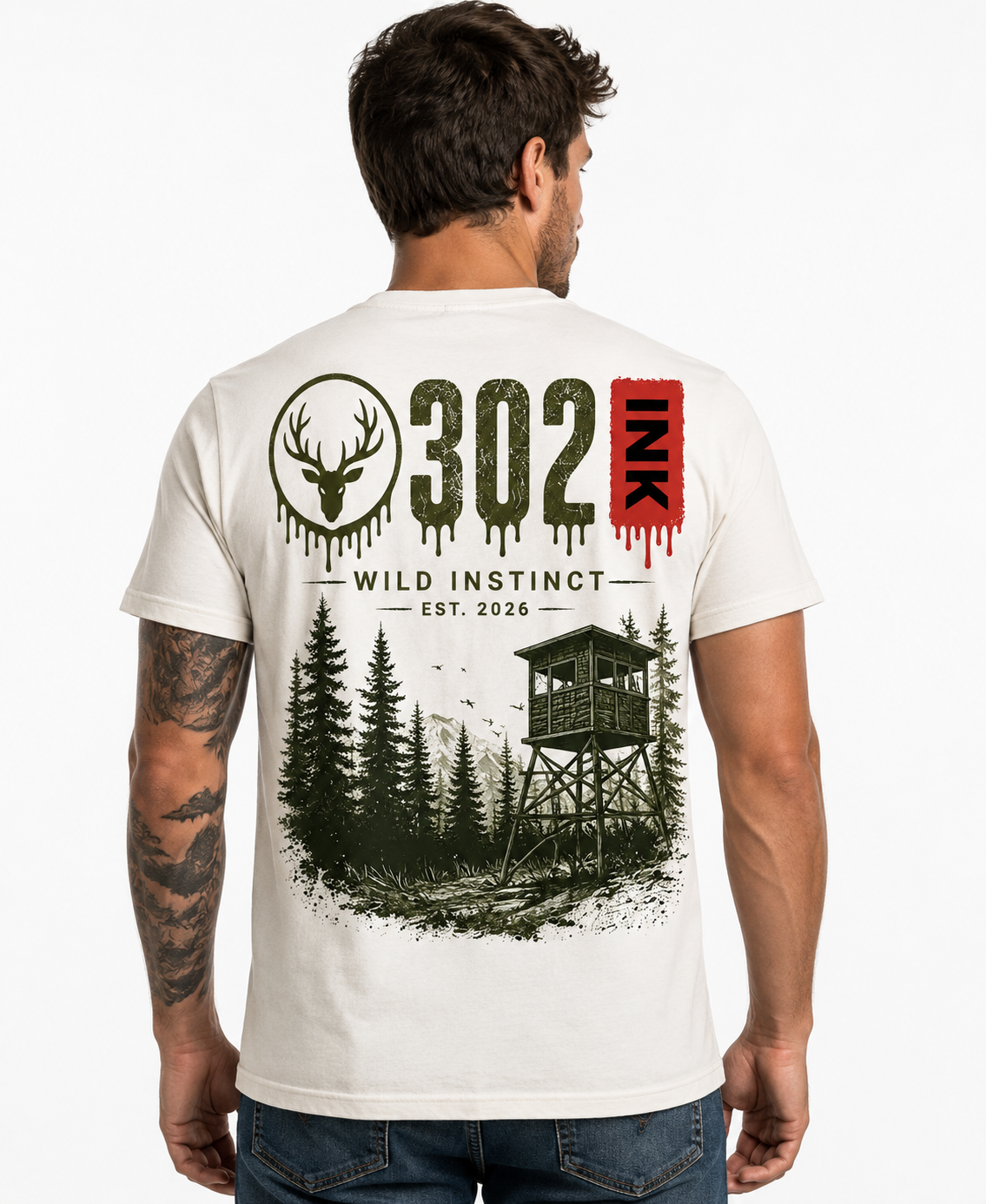 302 Ink Wild Instinct Hunt Club Tee