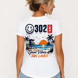 Good Vibes & Tan Lines | 302 Ink Beach Tee