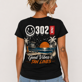 Good Vibes & Tan Lines | 302 Ink Beach Tee