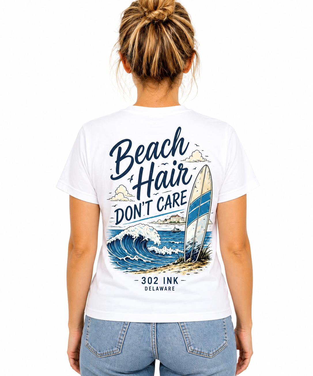 Beach Hair Don't Care Tee