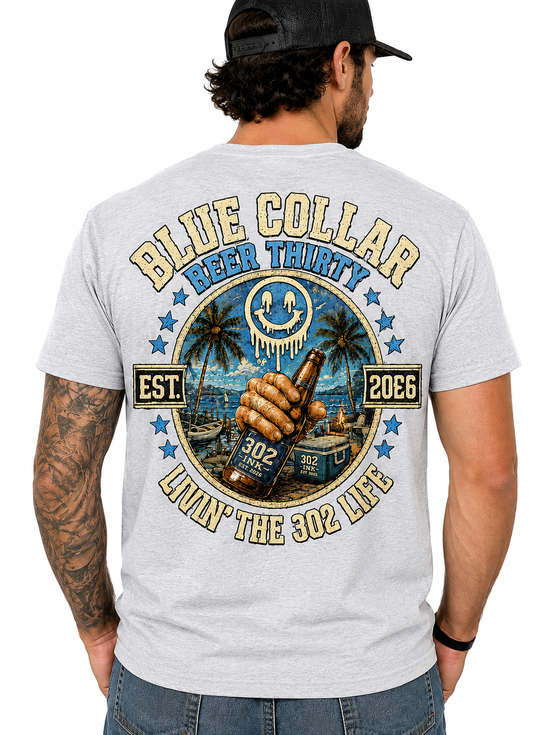 Blue Collar Beer Thirty™ | Livin’ the 302 Life Tee