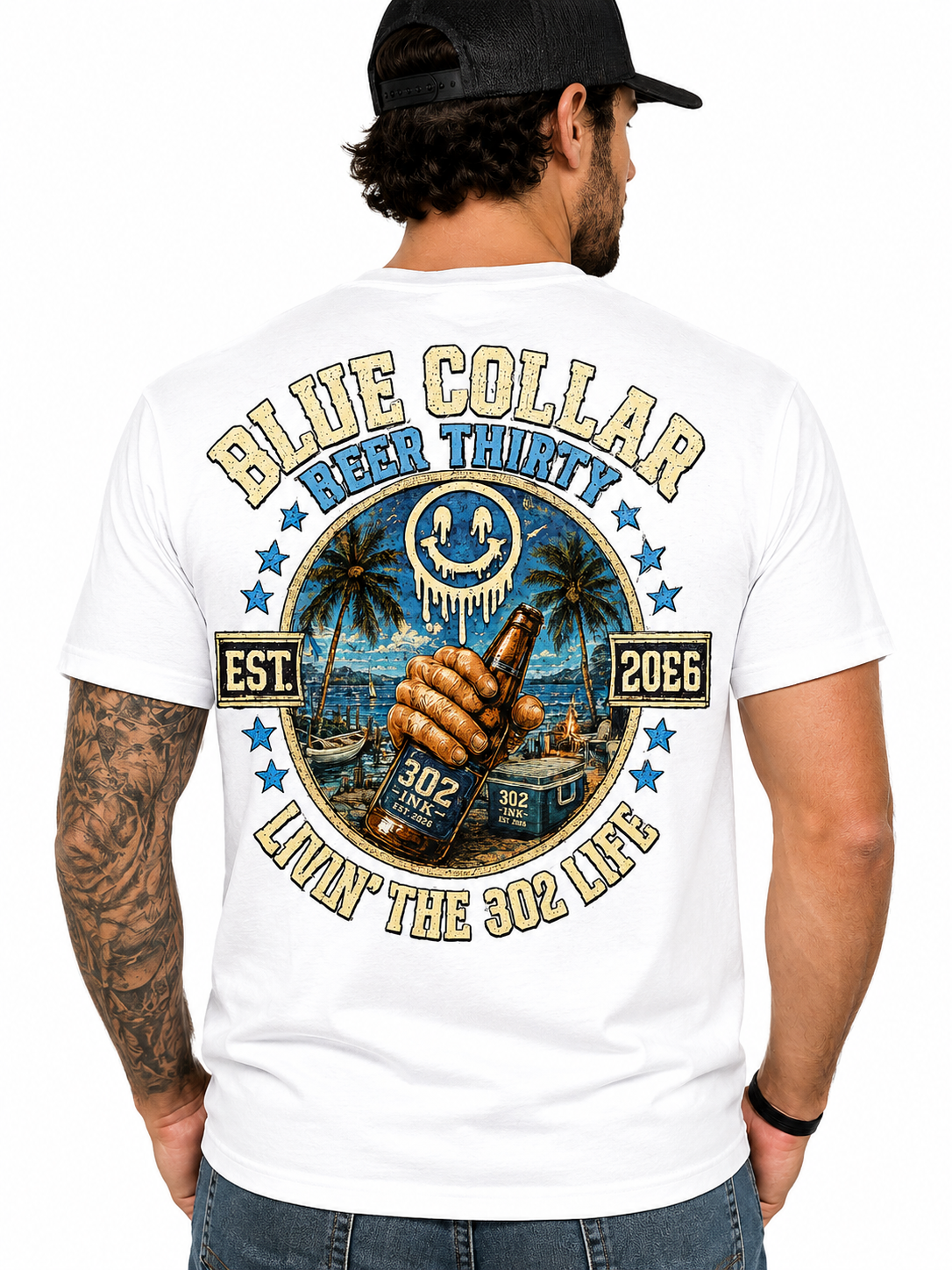 Blue Collar Beer Thirty™ | Livin’ the 302 Life Tee