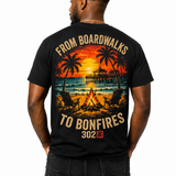 From Boardwalk to Bonfires Tee
