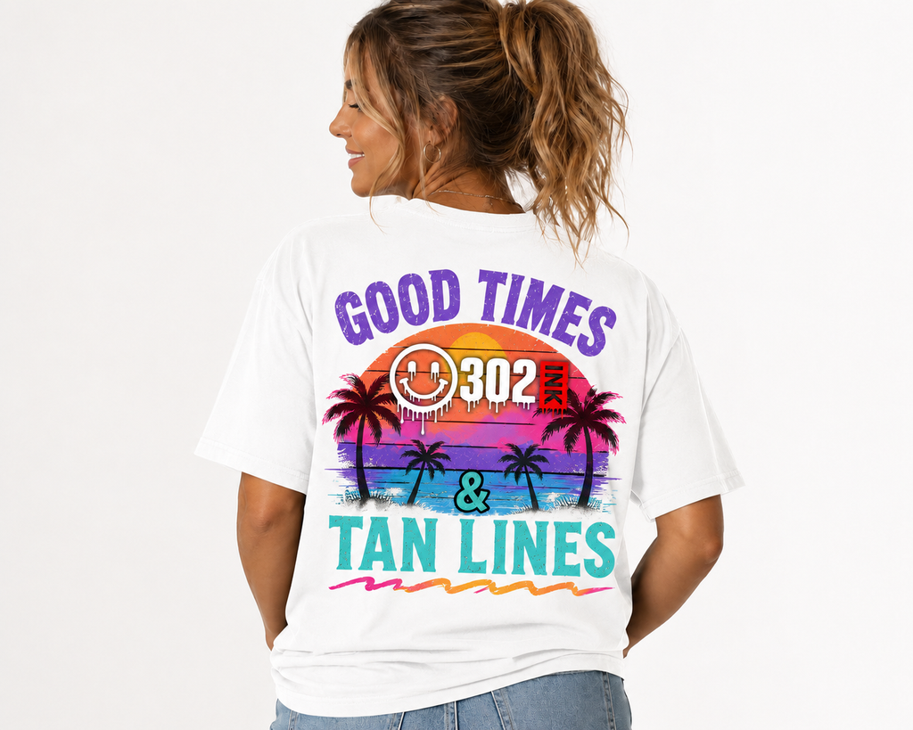 Retro Beach Sunset Tee