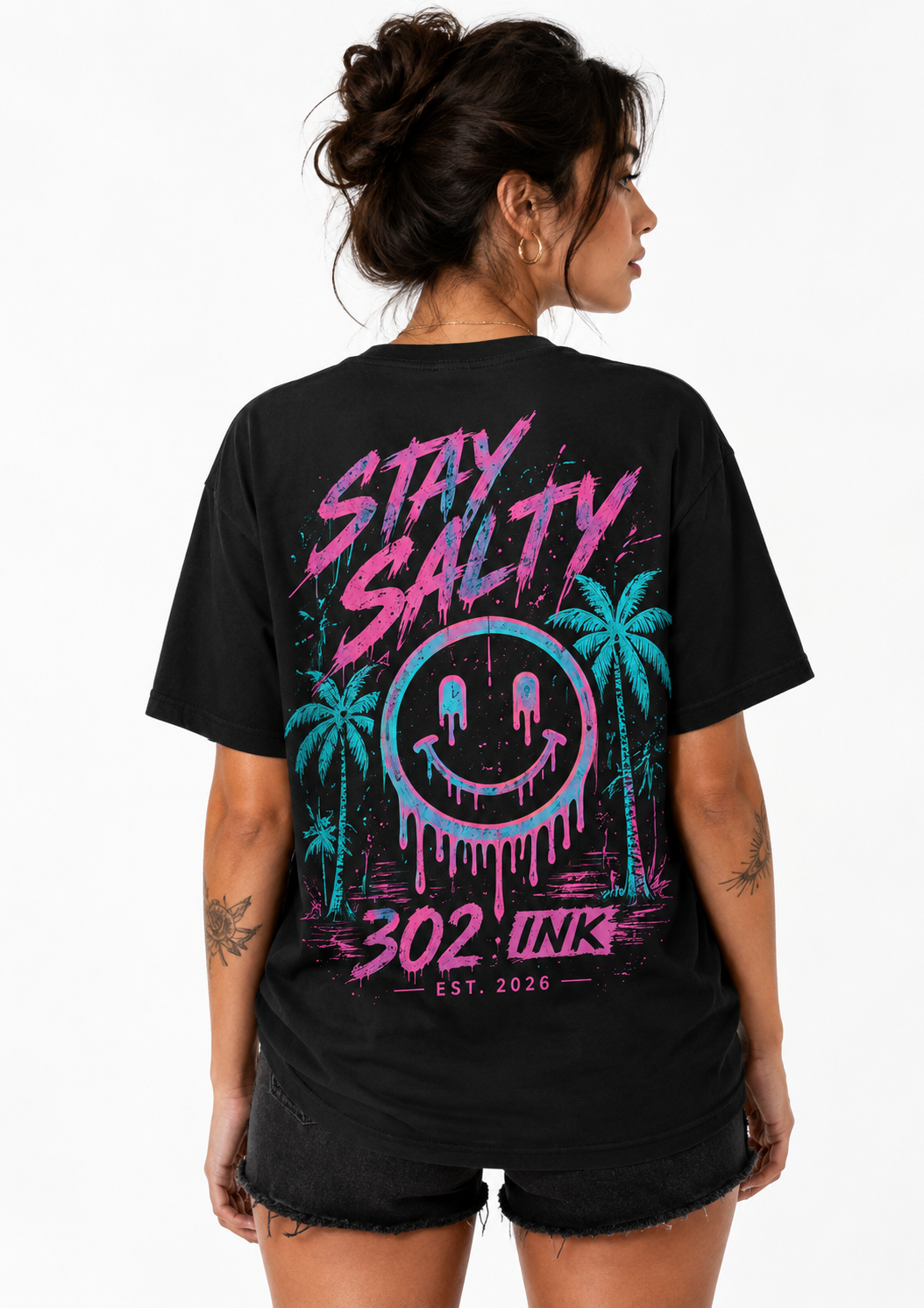 Stay Salty | Neon Coast Edition by 302 Ink