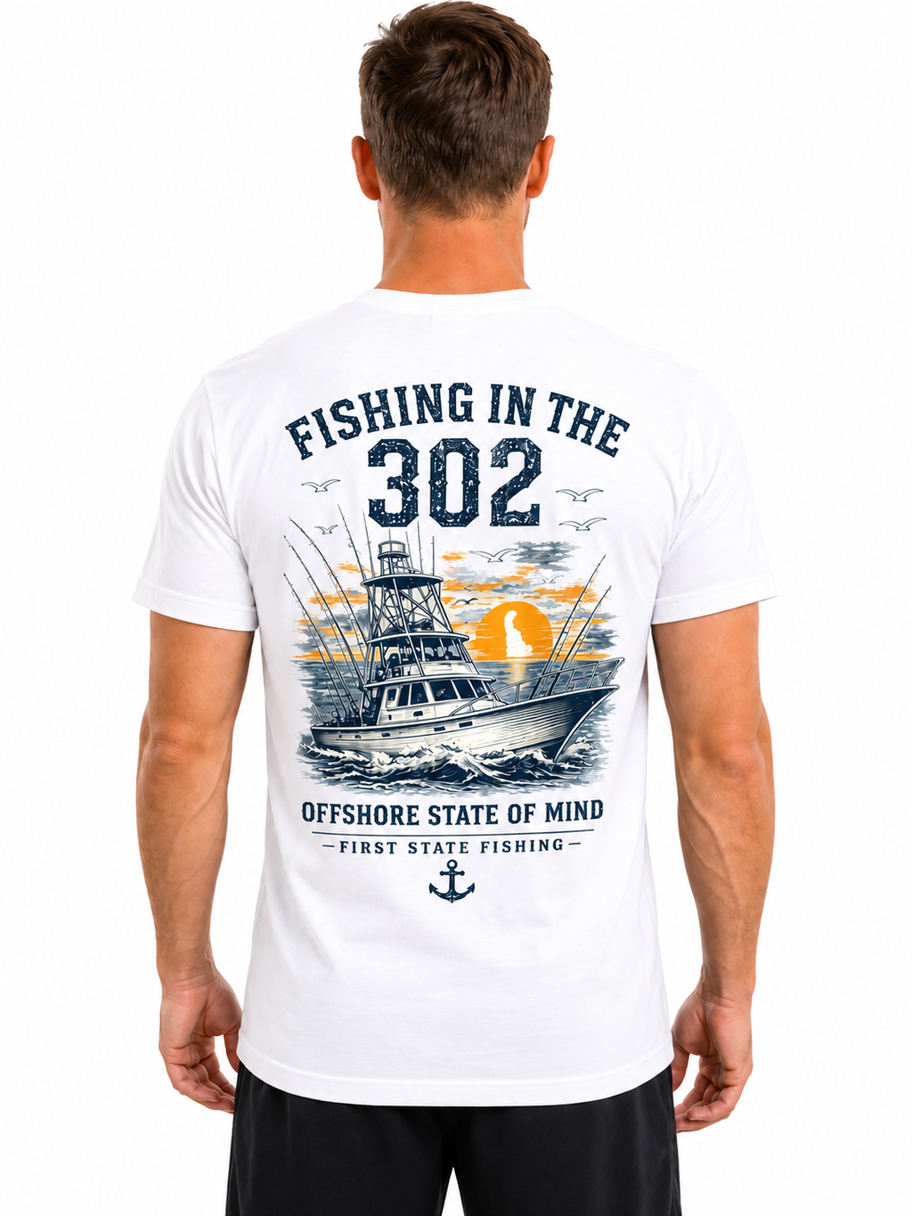 Fishing in the 302 – Offshore State of Mind Tee