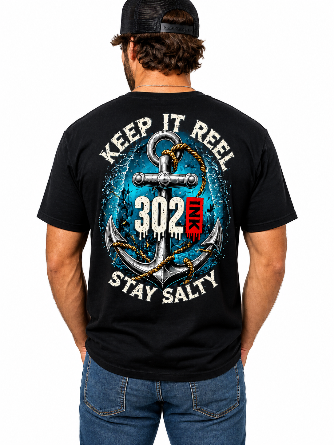 Keep It Reel, Stay Salty Tee
