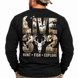 Live 302 – Hunt • Fish • Explore - Short & Long Sleeve