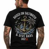 Raised on Baywater - 302 Ink Coastal Fishing Tee