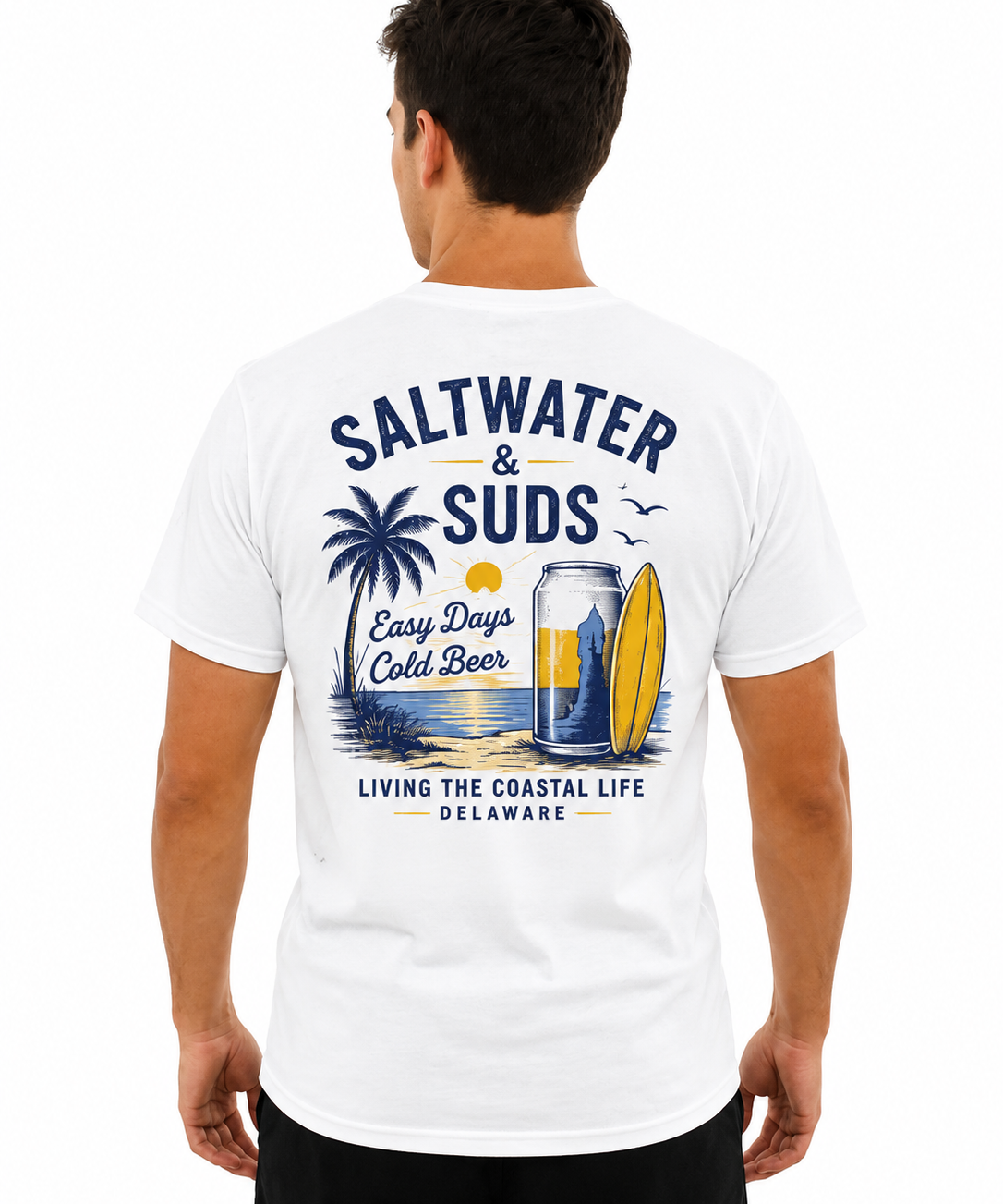 Saltwater & Suds - Living the Coastal Life Tee