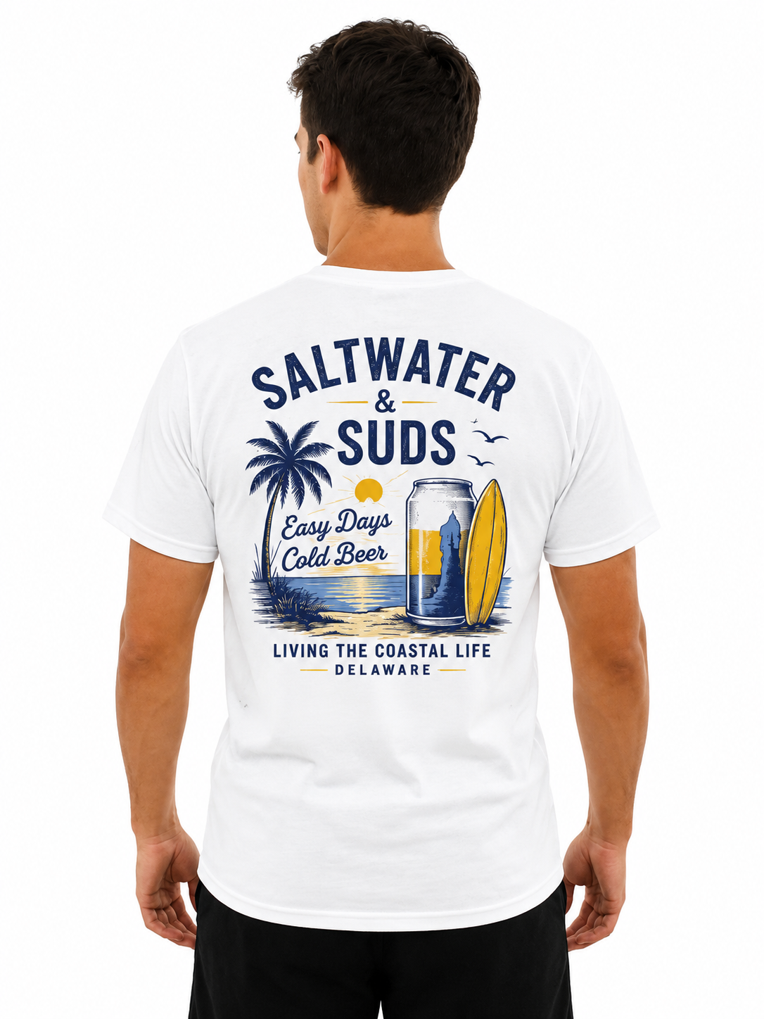 Saltwater & Suds - Living the Coastal Life Tee