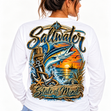 Saltwater State of Mind – Coastal Fishing Tee - Short & Long Sleeve
